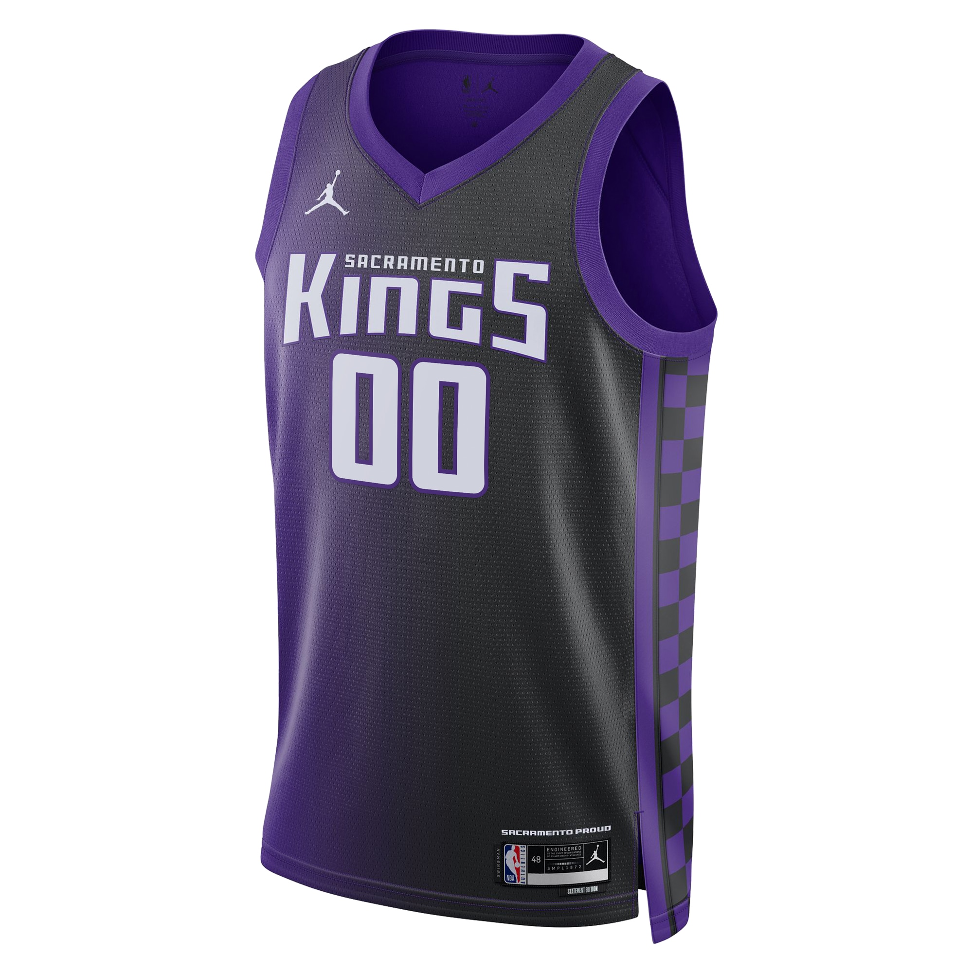 Alternative view of Sacramento Kings Jordan Statement Swingman Basketball Jersey - Custom - Unisex - JS721 