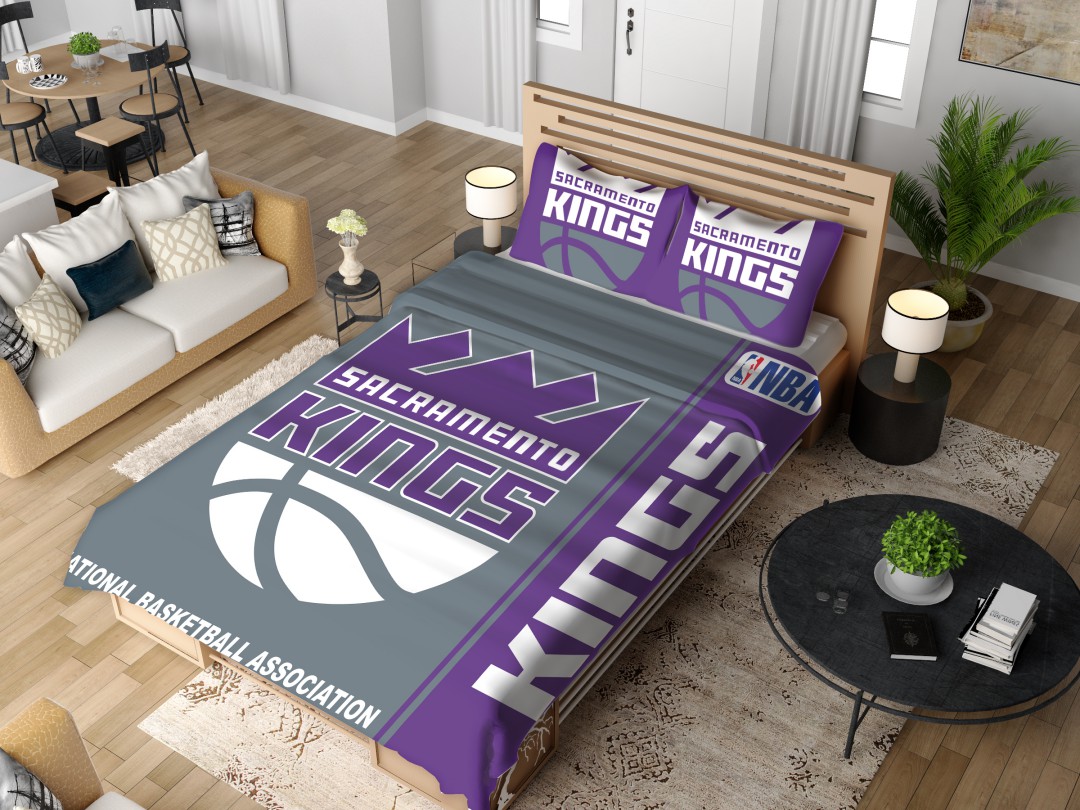 Alternative view of Sacramento Kings NBA Basketball Bedding Set - Custom Bedding Set