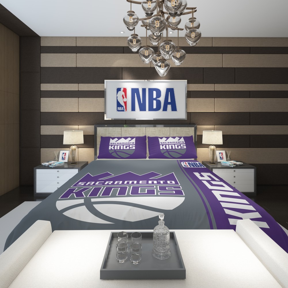 Alternative view of Sacramento Kings NBA Basketball Comforter - Custom Bedding Set