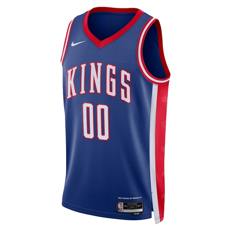 Alternative view of Sacramento Kings Unisex 2024/25 Custom Swingman Basketball Jersey - City Edition - Blue - JS559 