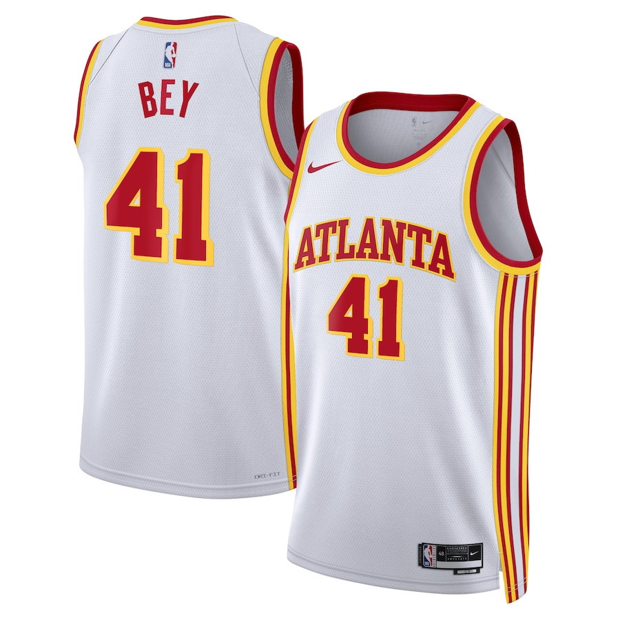 Saddiq Bey 41 Atlanta Hawks Unisex Swingman Basketball Jersey - Association Edition - White - JS256 