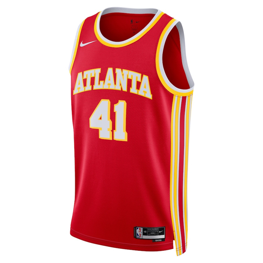Alternative view of Saddiq Bey 41 Atlanta Hawks Unisex Swingman Basketball Jersey - Icon Edition - Red - JS457 