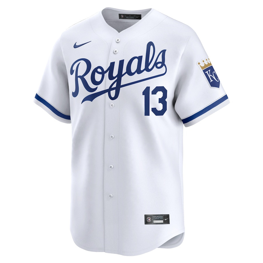 Alternative view of Salvador Perez 13 Kansas City Royals Home Limited Player Men Jersey - White 