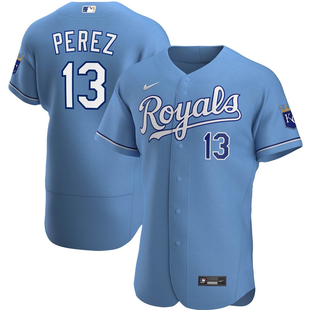Salvador Perez Kansas City Royals Alternate 2020 Player Jersey - Light Blue