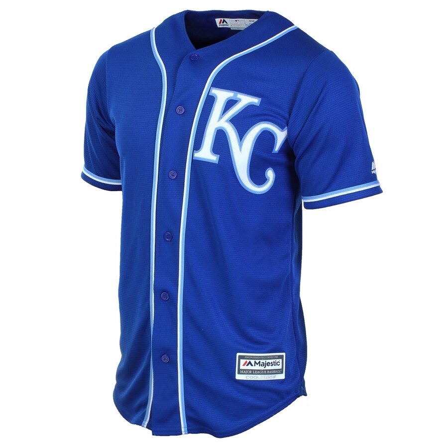 Alternative view of Salvador Perez Kansas City Royals Majestic Cool Base Player Baseball Jersey - Royal