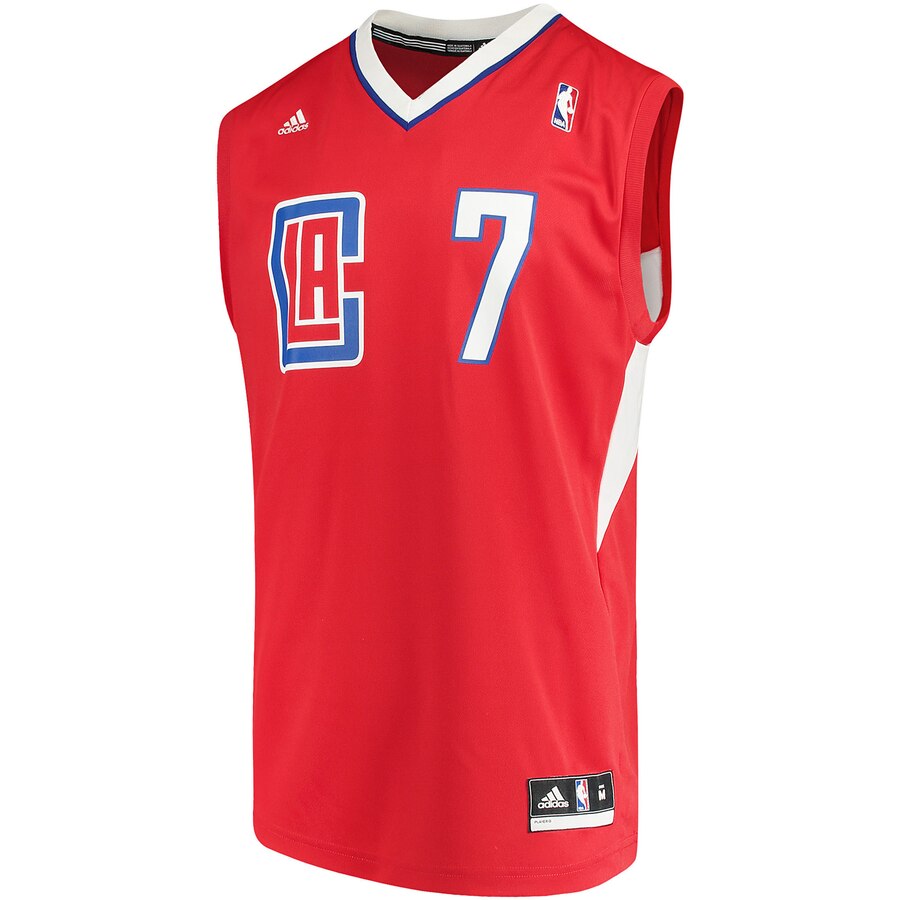 Alternative view of Sam Dekker La Clippers Adidas Road Replica Basketball Jersey - Red