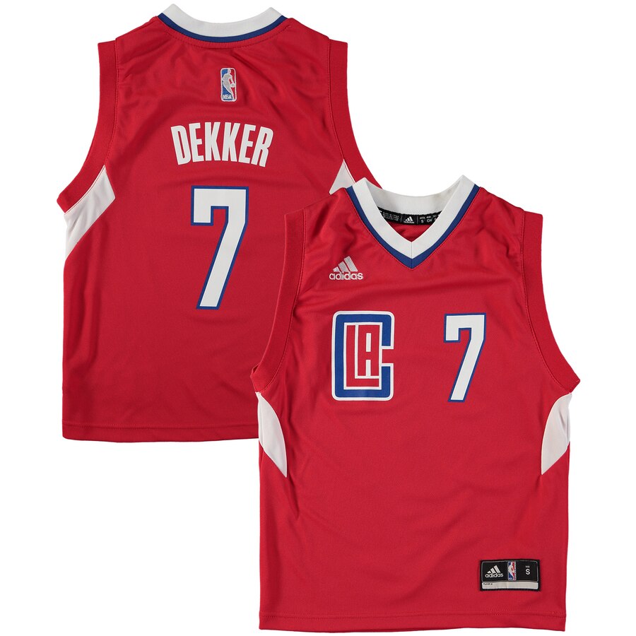 Sam Dekker La Clippers Adidas Youth Replica Basketball Jersey - Red