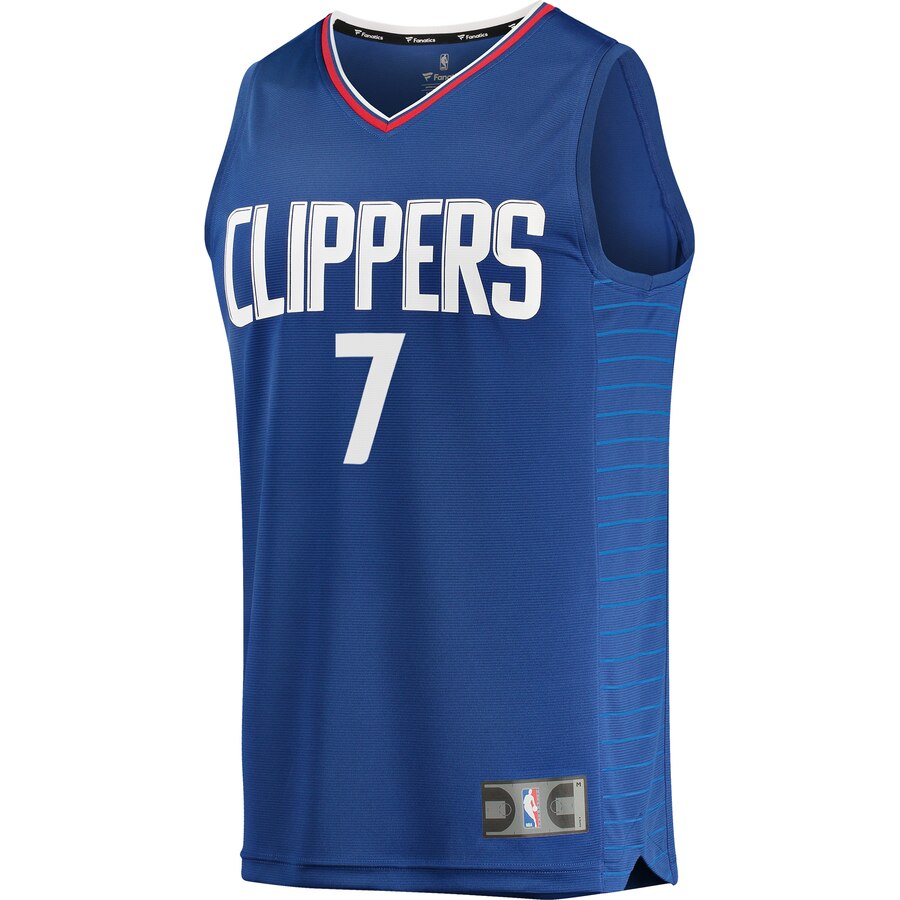 Alternative view of Sam Dekker La Clippers Fanatics Branded Fast Break Replica Basketball Jersey Blue - Icon Edition