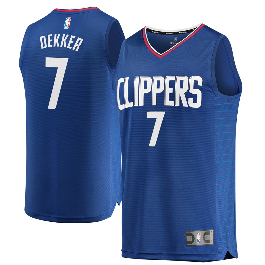 Sam Dekker La Clippers Fanatics Branded Youth Fast Break Replica Basketball Jersey Blue - Icon Edition
