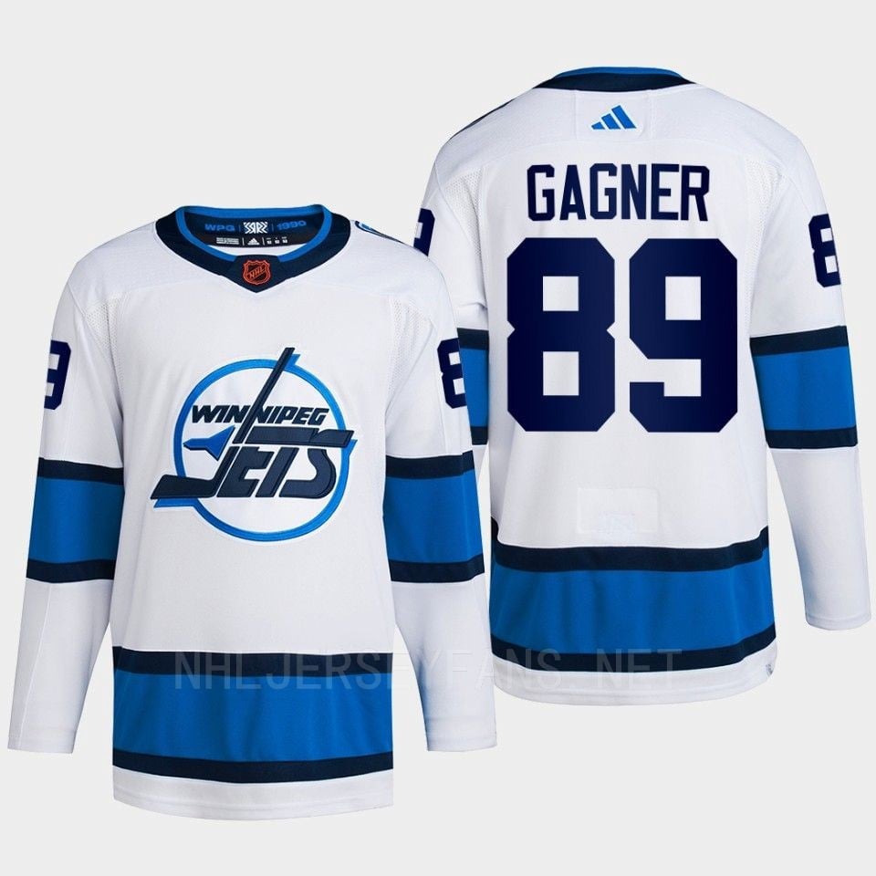 Sam Gagner 89 Reverse Retro 2.0 2022 Winnipeg Jets White Hockey Jersey Primegreen - JS978 