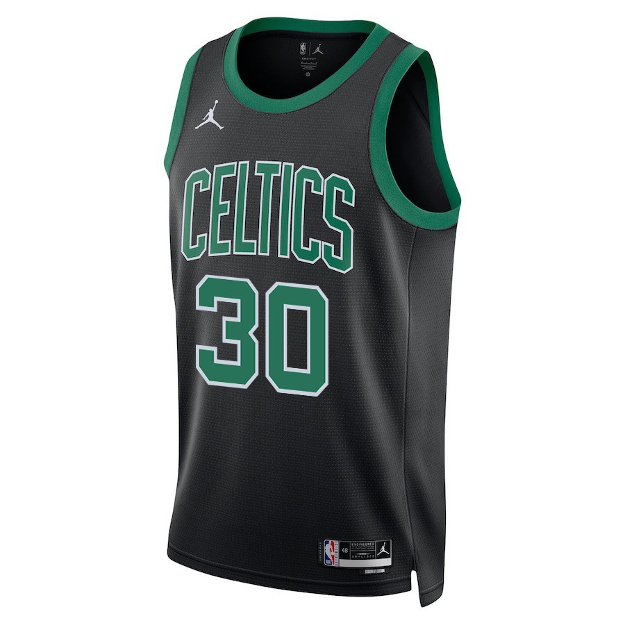 Alternative view of Sam Hauser 30 Boston Celtics 2024 FINALS PATCH Swingman Basketball Jersey - Statement Edition - Black - JS344