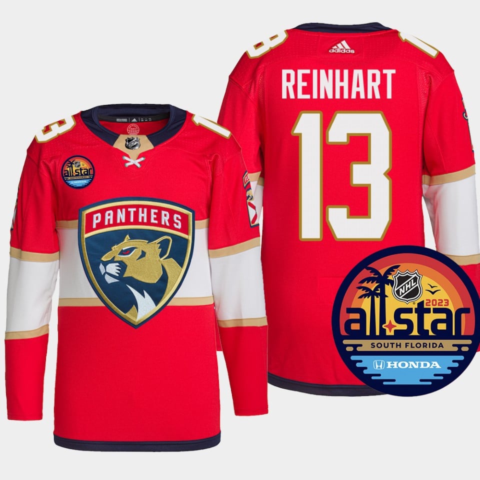 Sam Reinhart 13 Florida Panthers 2023 All-Star Game Hockey Jersey Red Equipment - JS662 