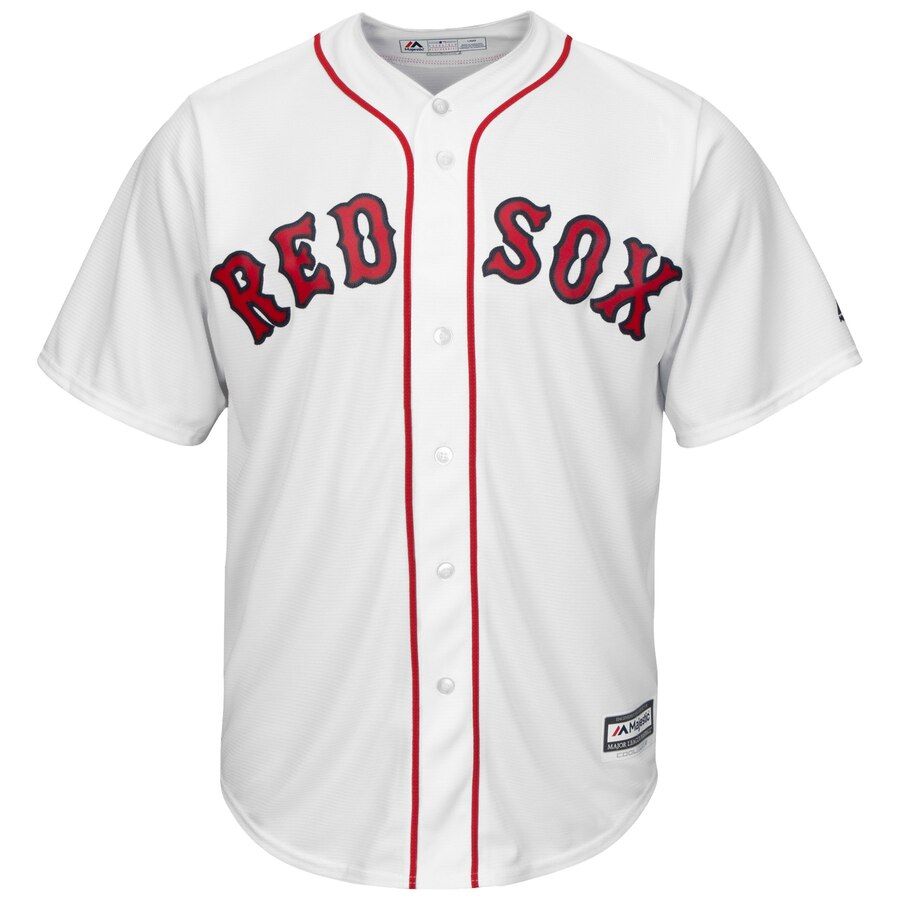Alternative view of Sam Travis Boston Red Sox Majestic Home Cool Base Replica Player Baseball Jersey - White
