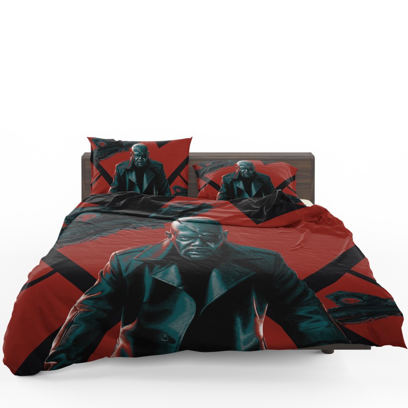 Samuel L Jackson Nick Fury Marvel Comics Bedding Set - Custom Bedding Set