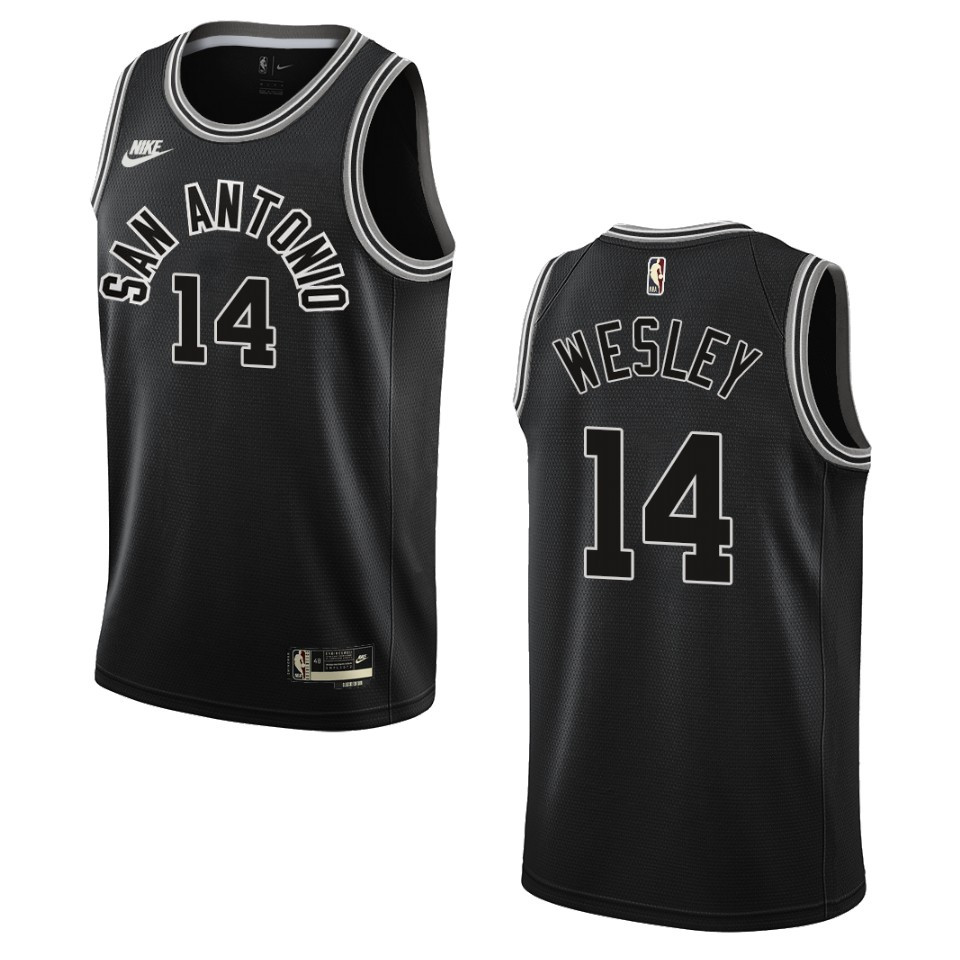 San Antonio Spurs 2022-23 Classic Edition Blake Wesley Black Basketball Jersey 50th Season