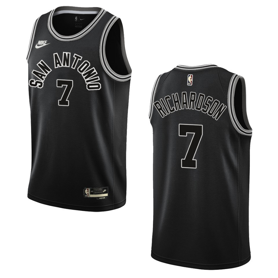 San Antonio Spurs 2022-23 Classic Edition Josh Richardson Black Basketball Jersey 50th Season