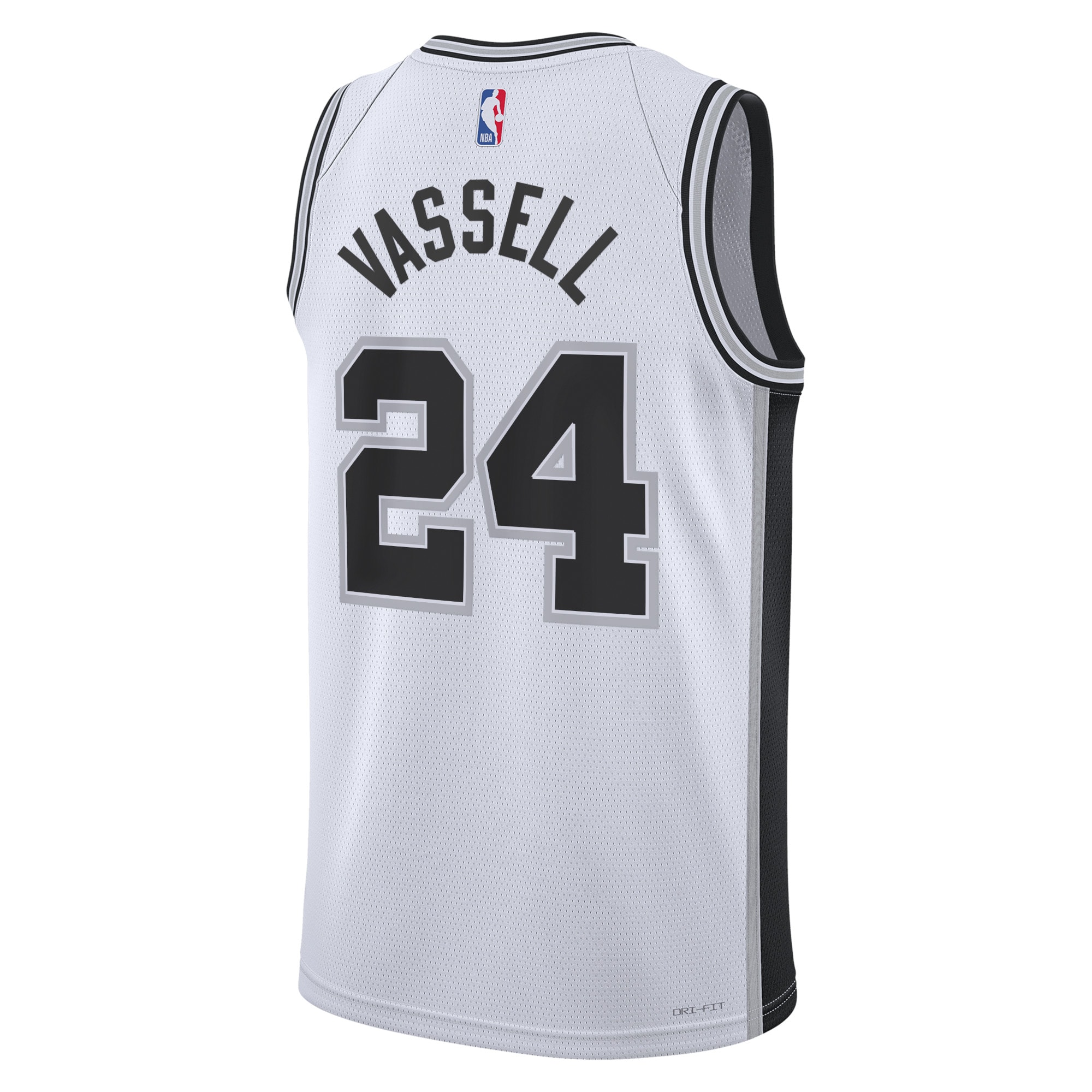Alternative view of San Antonio Spurs Association Edition Swingman Basketball Jersey - White - Devin Vassell - Unisex - JS545 