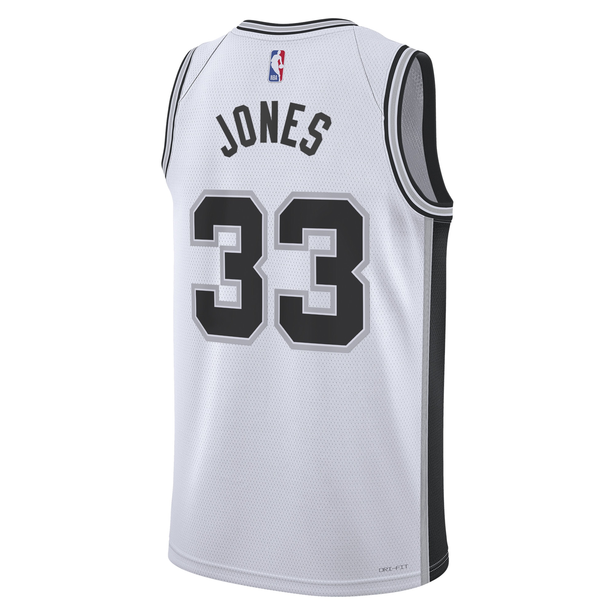 Alternative view of San Antonio Spurs Association Edition Swingman Basketball Jersey - White - Tre Jones - Unisex - JS955 