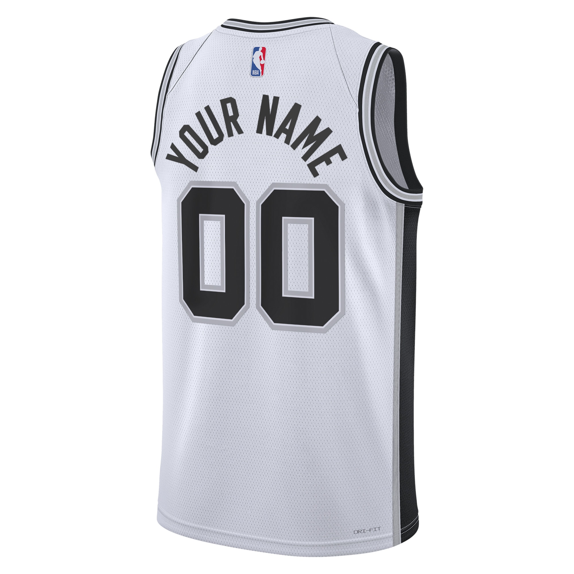 Alternative view of San Antonio Spurs Association Swingman Basketball Jersey - Custom - Unisex - JS165 
