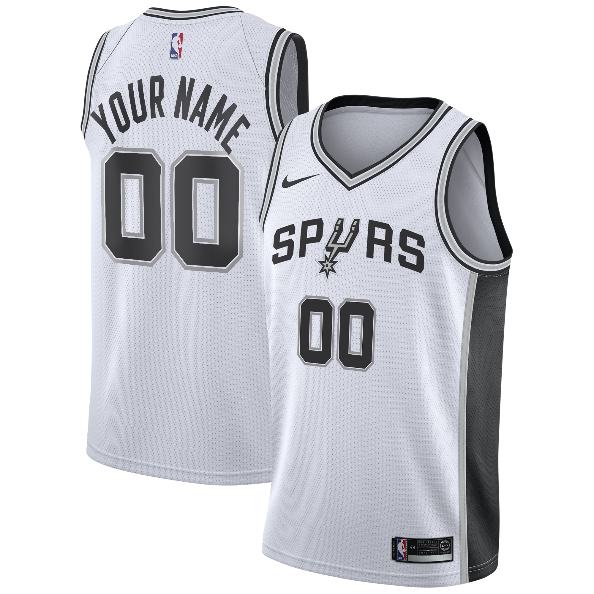 San Antonio Spurs Association Swingman Basketball Jersey - Custom - Youth - JS815 