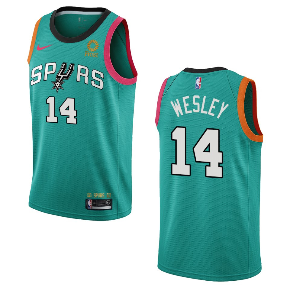 San Antonio Spurs Blake Wesley Teal City Edition 2022-23 Swingman Basketball Jersey