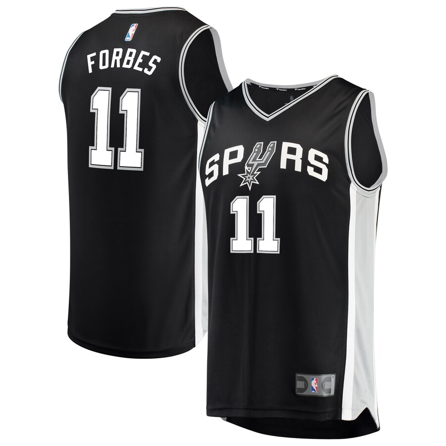 San Antonio Spurs Bryn Forbes Fanatics Branded Youth Fast Break Player Basketball Jersey - Icon Edition - Black