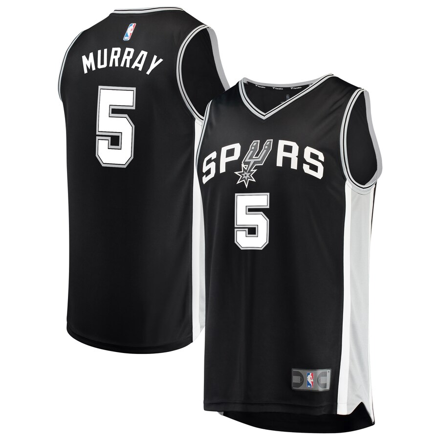 San Antonio Spurs Dejounte Murray Fanatics Branded Youth Fast Break Player Basketball Jersey - Icon Edition - Black