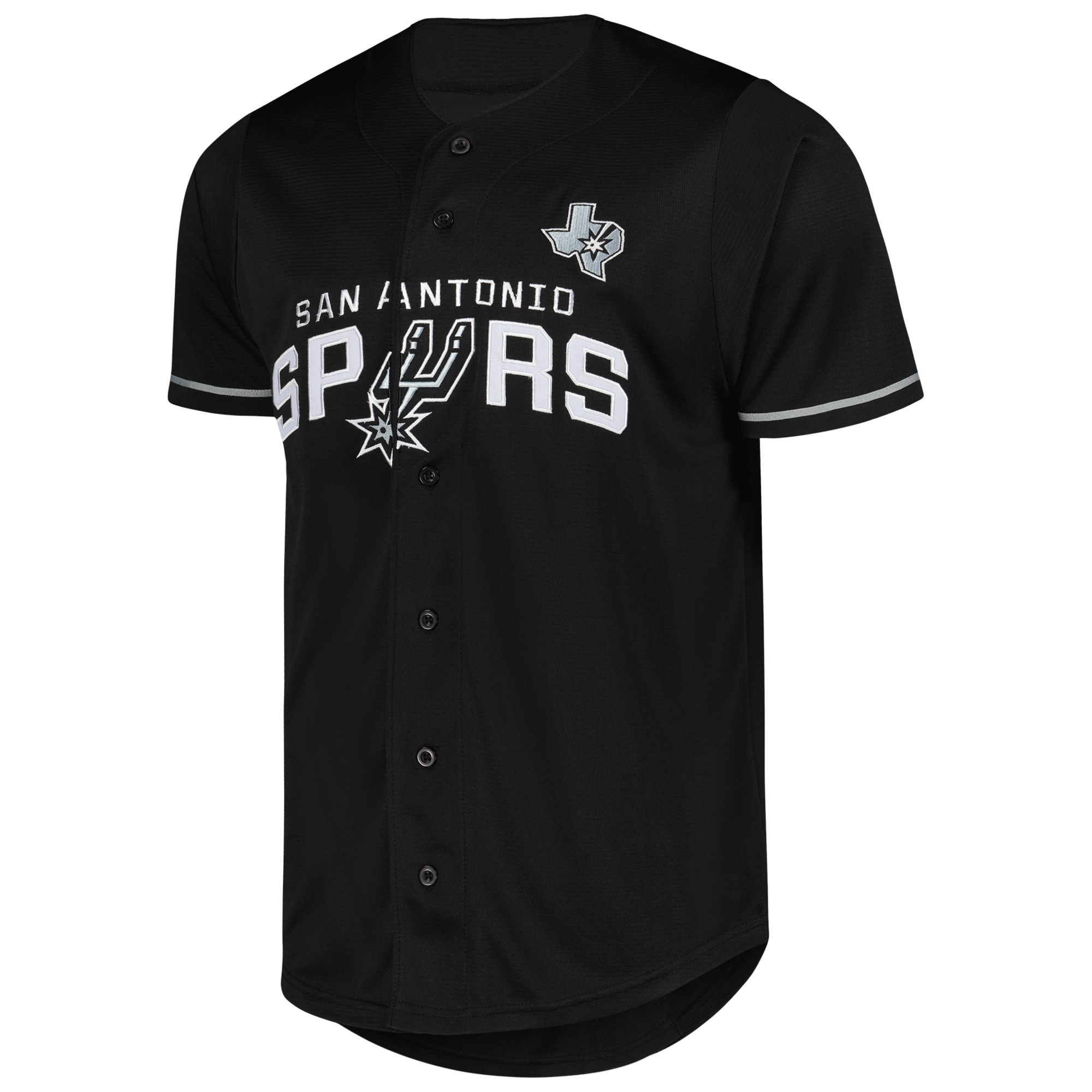 Alternative view of San Antonio Spurs Fanatics Pop Baseball Basketball Jersey - Black
