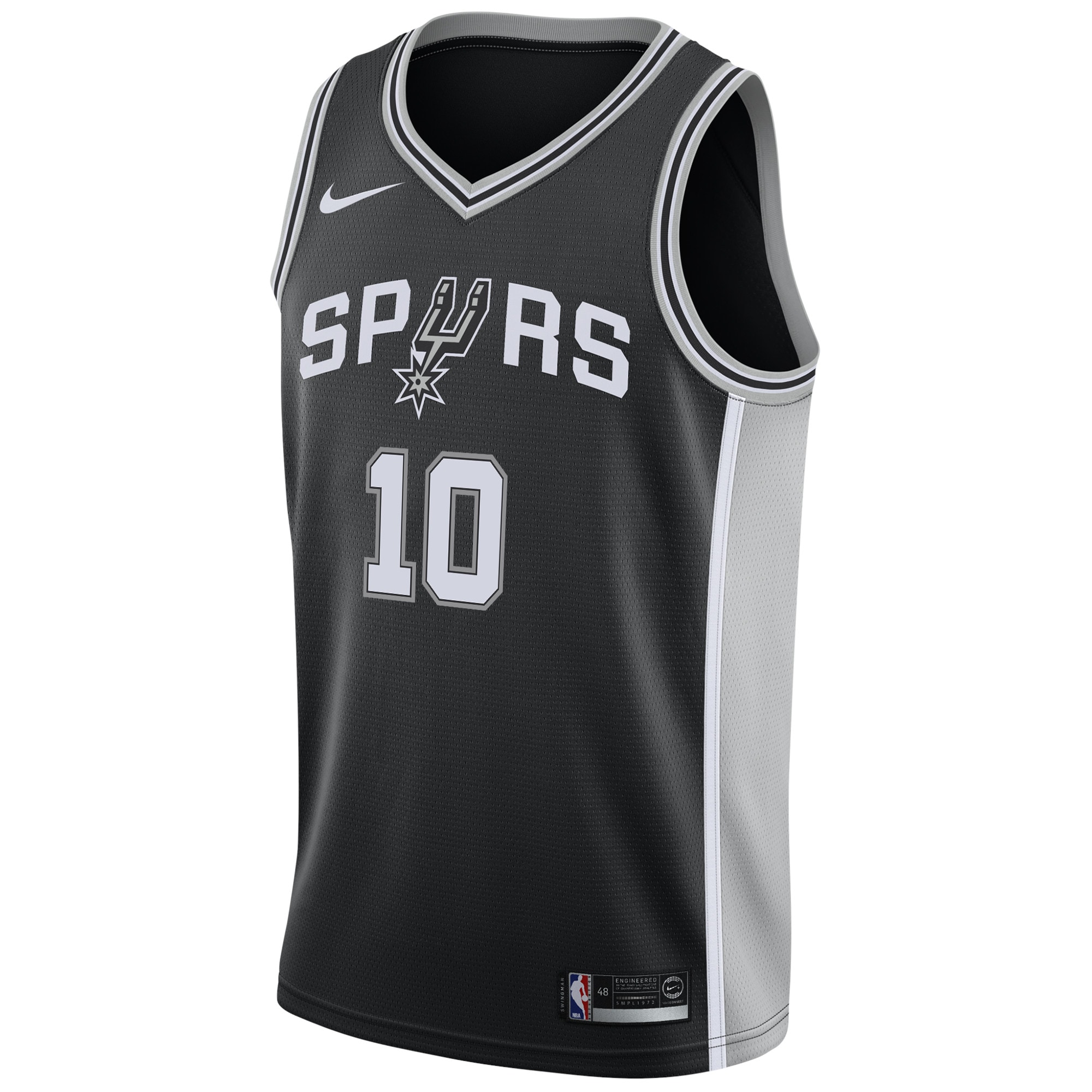 San Antonio Spurs Icon Edition Swingman Basketball Jersey - Black - Jeremy Sochan - Mens - JS674 