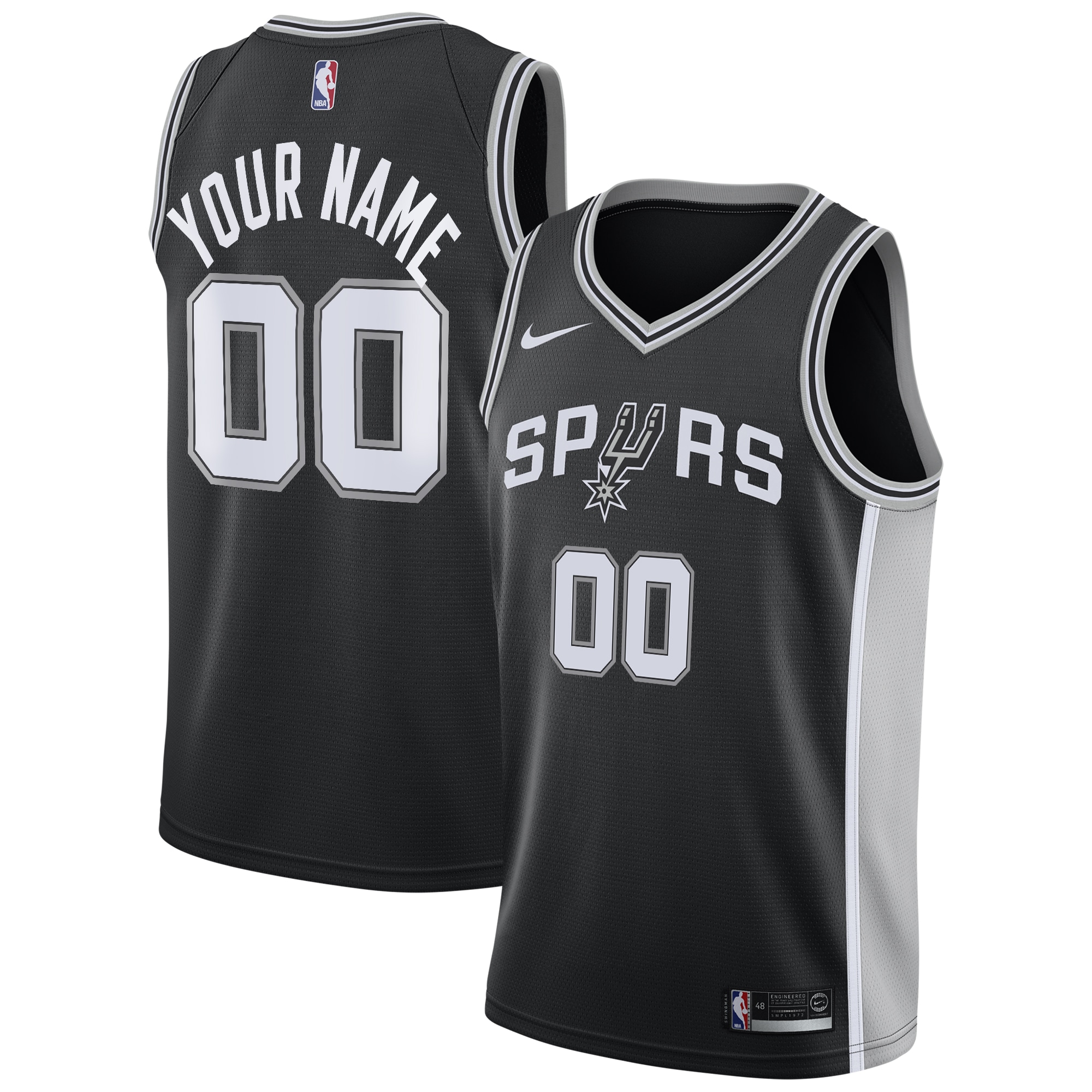 San Antonio Spurs Icon Swingman Basketball Jersey - Custom - Youth - JS132 