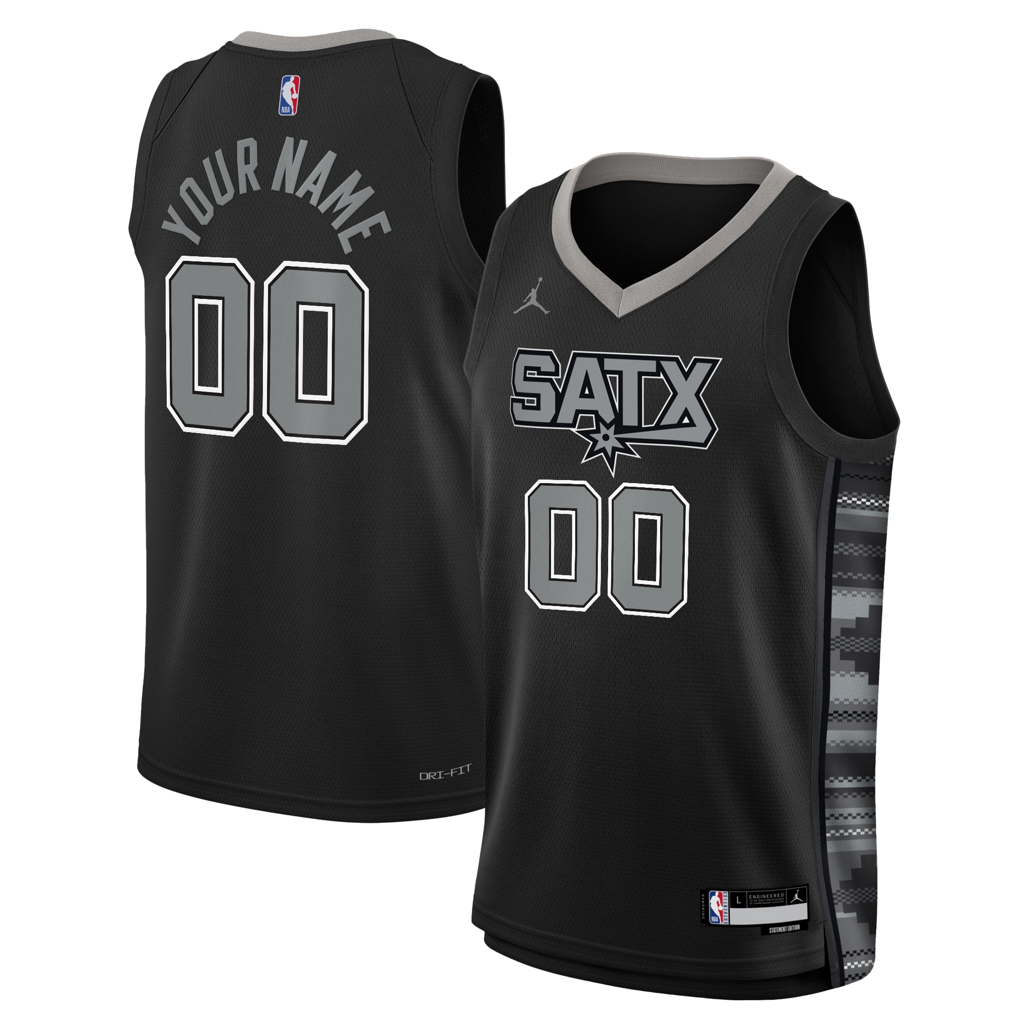 San Antonio Spurs Jordan Statement Edition Swingman Basketball Jersey - Custom - Youth - JS639 