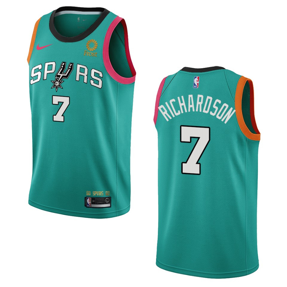 San Antonio Spurs Josh Richardson Teal City Edition 2022-23 Swingman Basketball Jersey