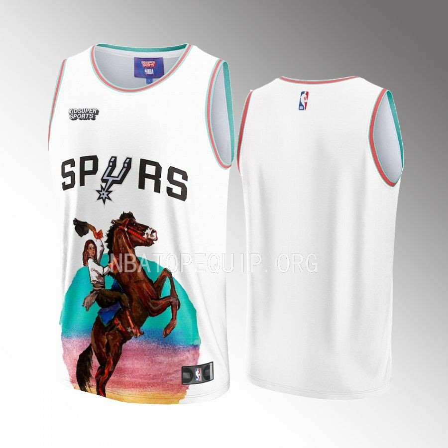 San Antonio Spurs NBA & KidSuper Studios Unisex Hometown Basketball Jersey - JS624 