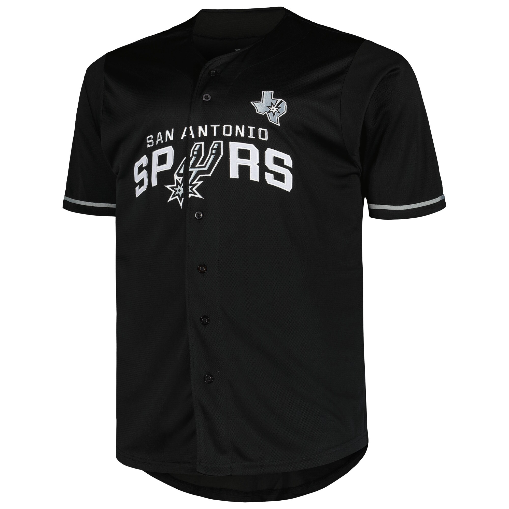 Alternative view of San Antonio Spurs Profile Big & Tall Pop Basketball Jersey - Black