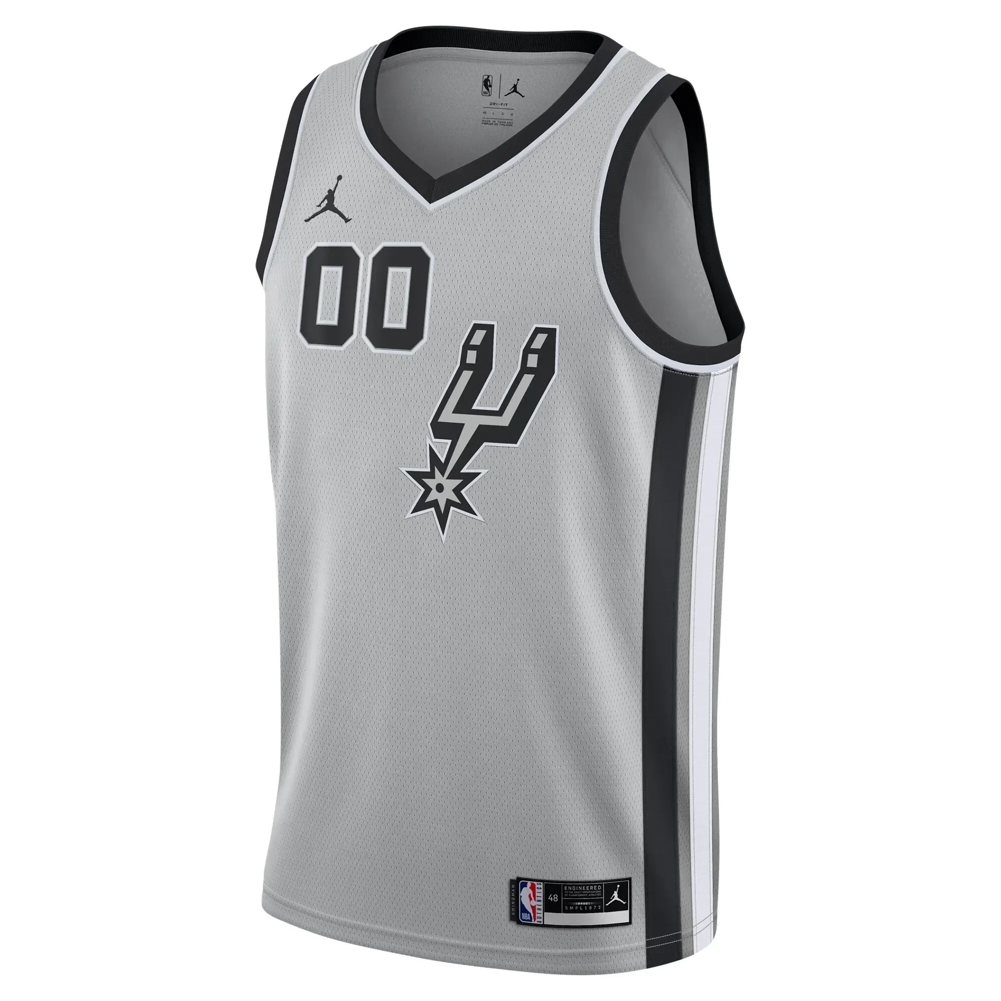 San Antonio Spurs Swingman Custom Basketball Jersey - Statement Edition - Silver - JS252 