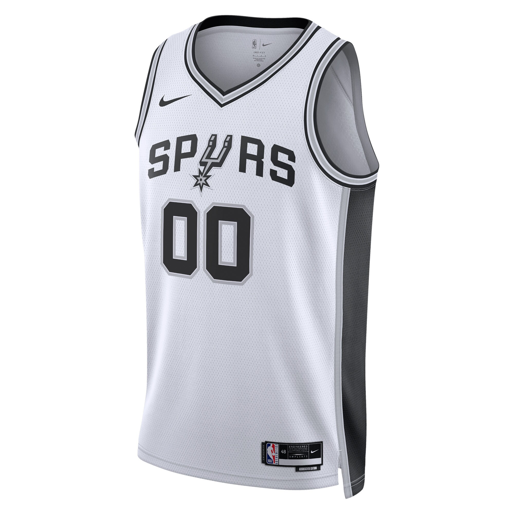 Alternative view of San Antonio Spurs Unisex Swingman Custom Basketball Jersey White - Association Edition