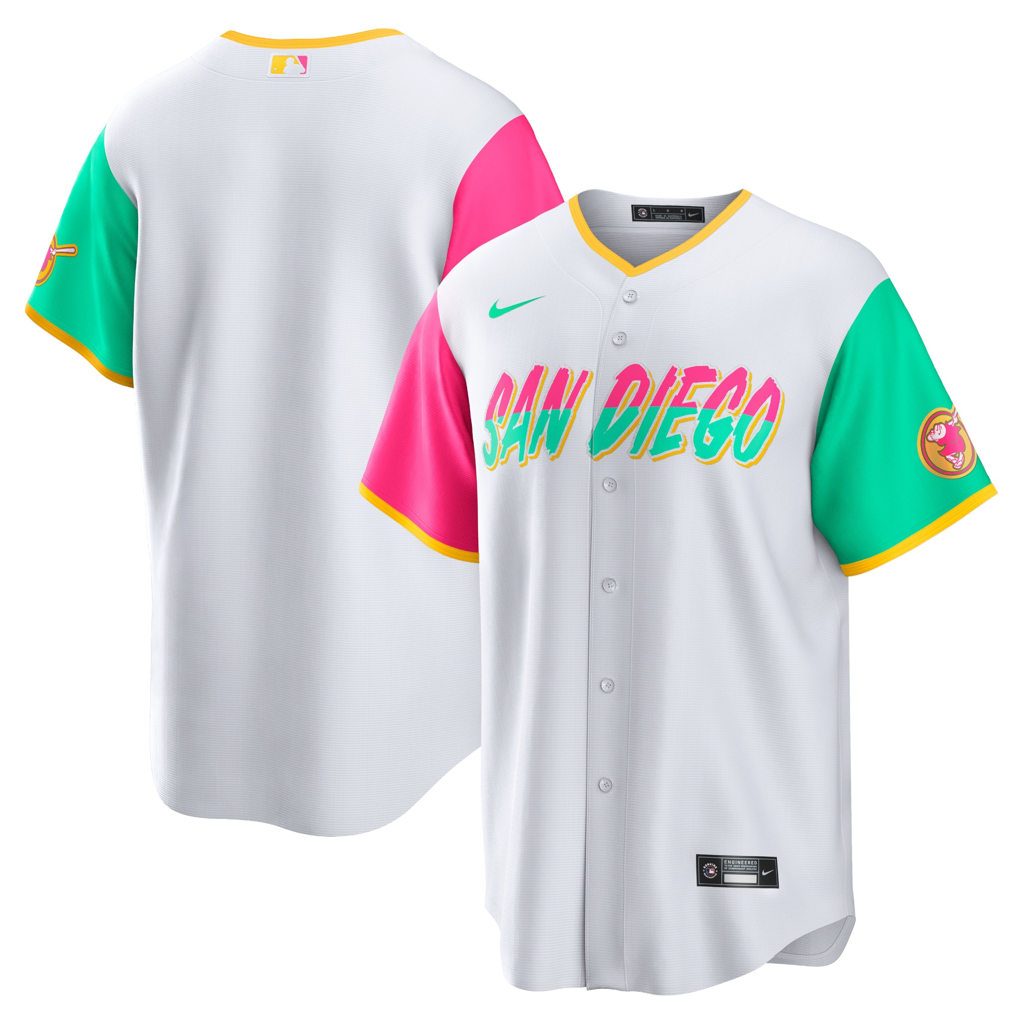San Diego Padres 2022 City Connect Replica Team Baseball Jersey – White