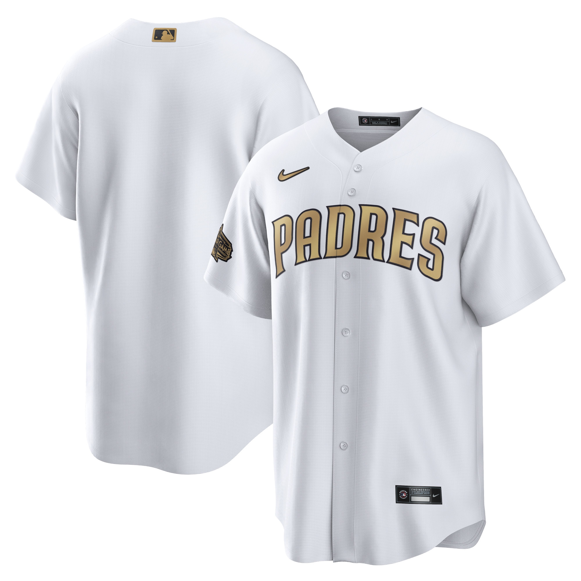 San Diego Padres 2022 Mlb All-star Game Replica Blank Baseball Jersey - White