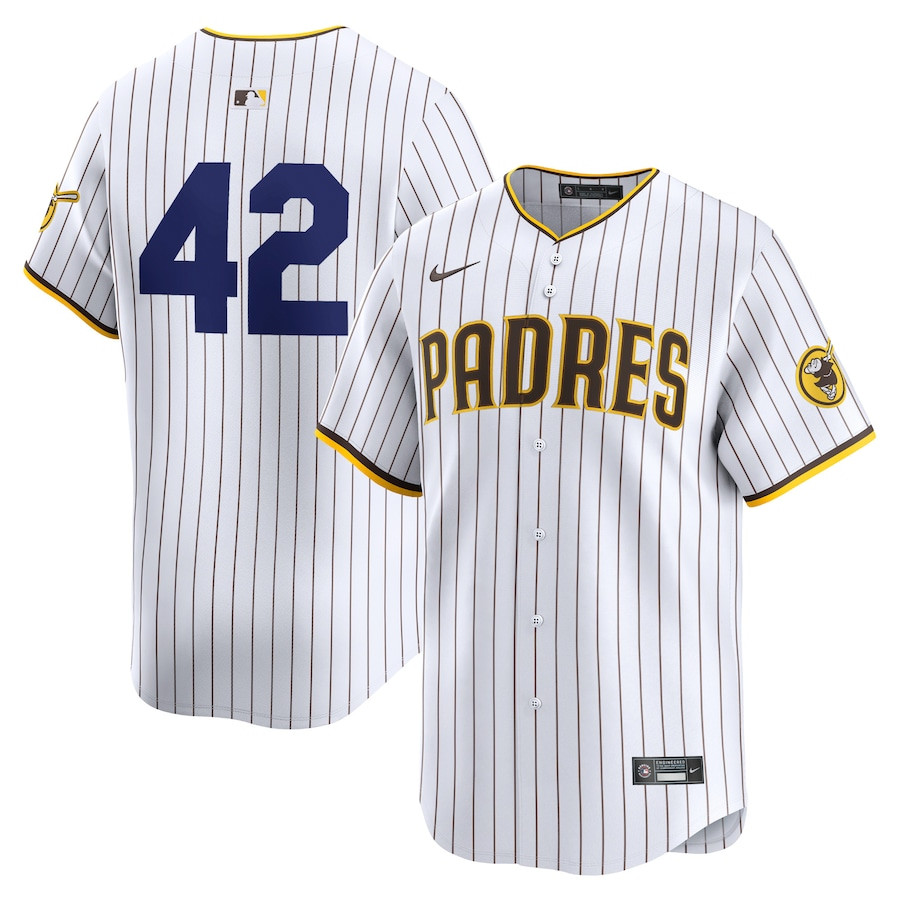 San Diego Padres 2024 Jackie Robinson Day Home Men Limited Baseball Jersey - White 