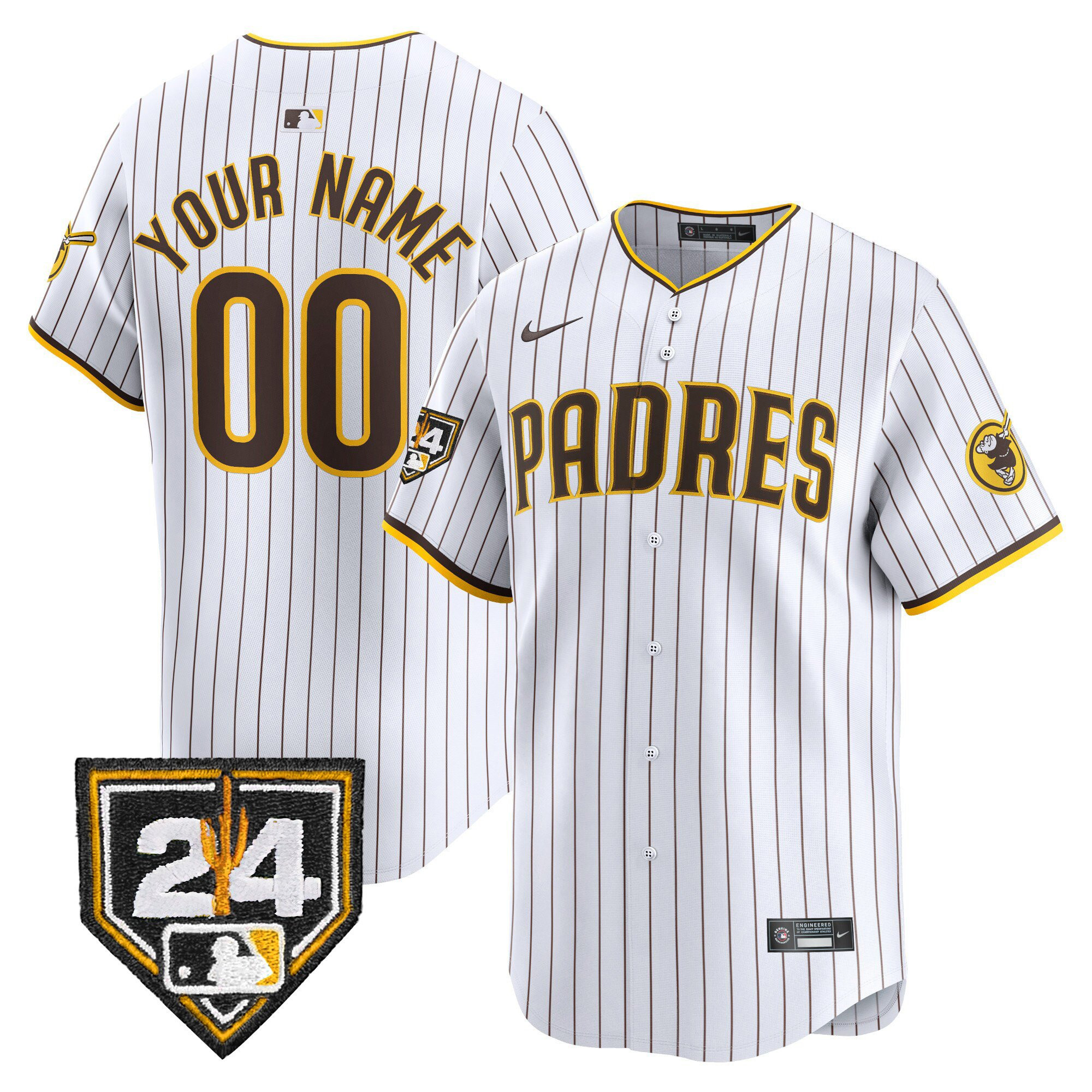 San Diego Padres 2024 Spring Training Custom Men Baseball Jersey - White 