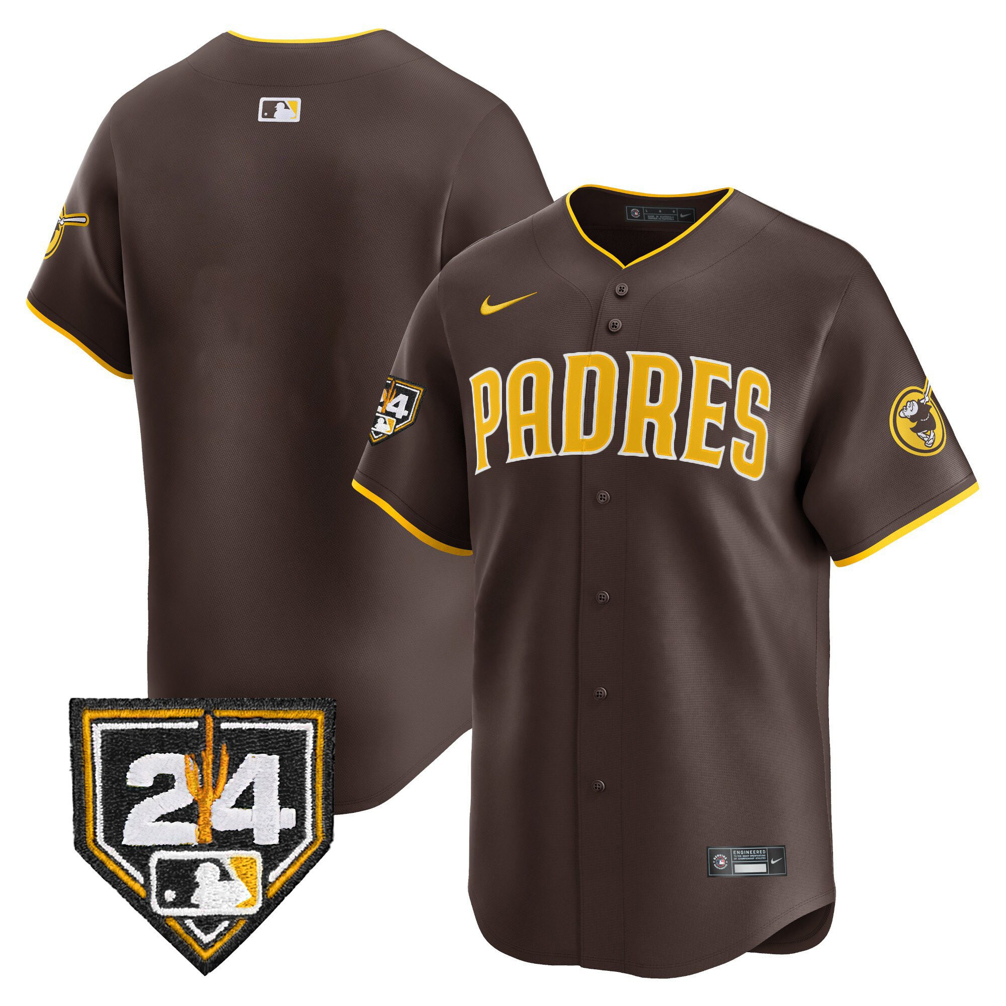 San Diego Padres 2024 Spring Training Men Baseball Jersey - Brown 