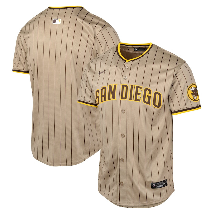 San Diego Padres Alternate Limited YOUTH Baseball Jersey - Tan 