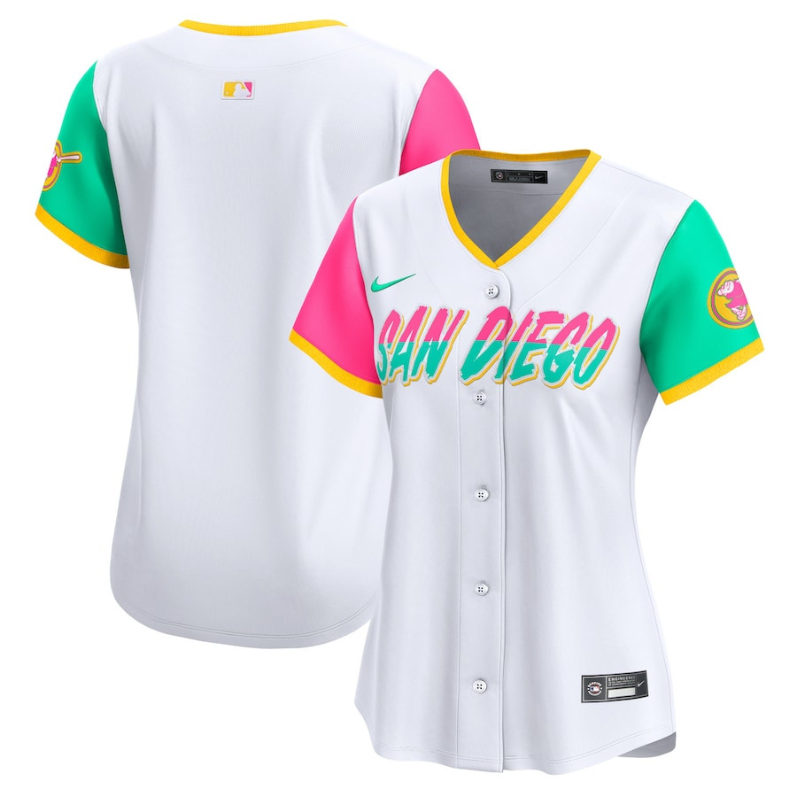 San Diego Padres City Connect Limited Women Baseball Jersey - White 