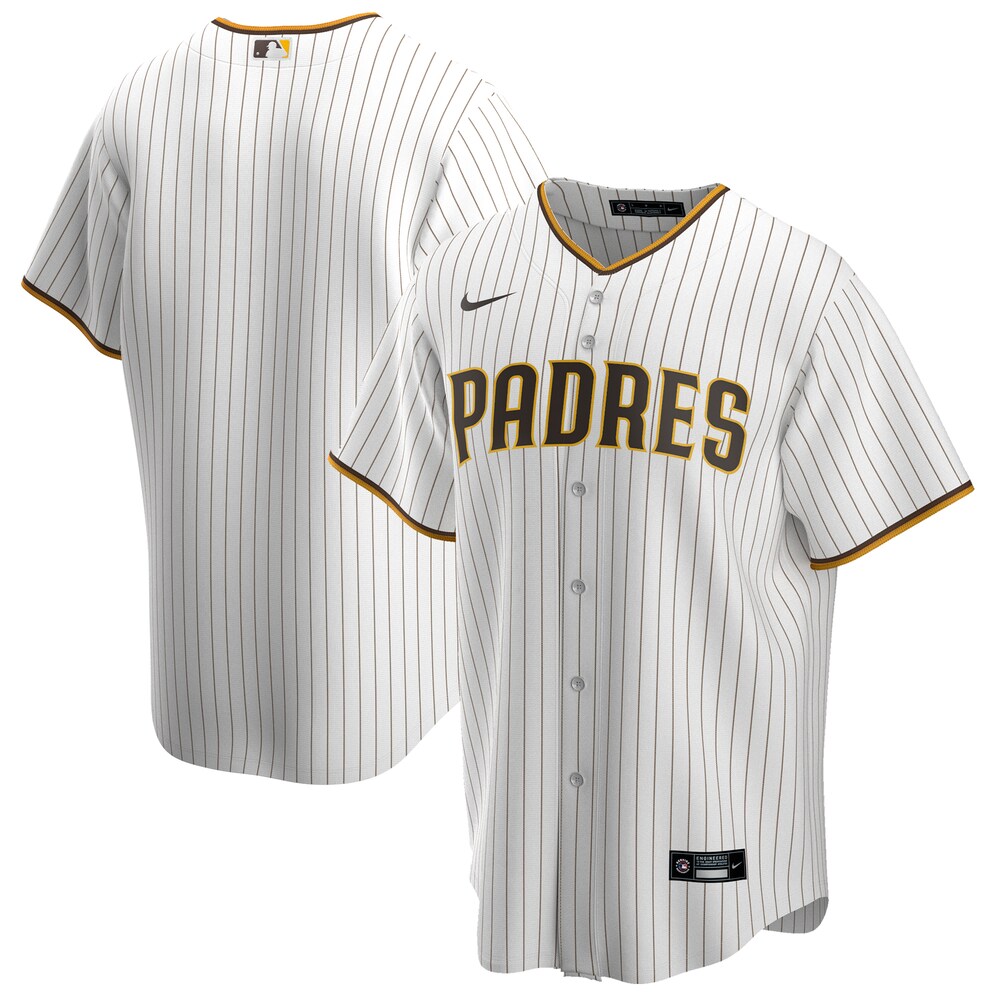 San Diego Padres Home 2020 Team Baseball Jersey - White/brown Color