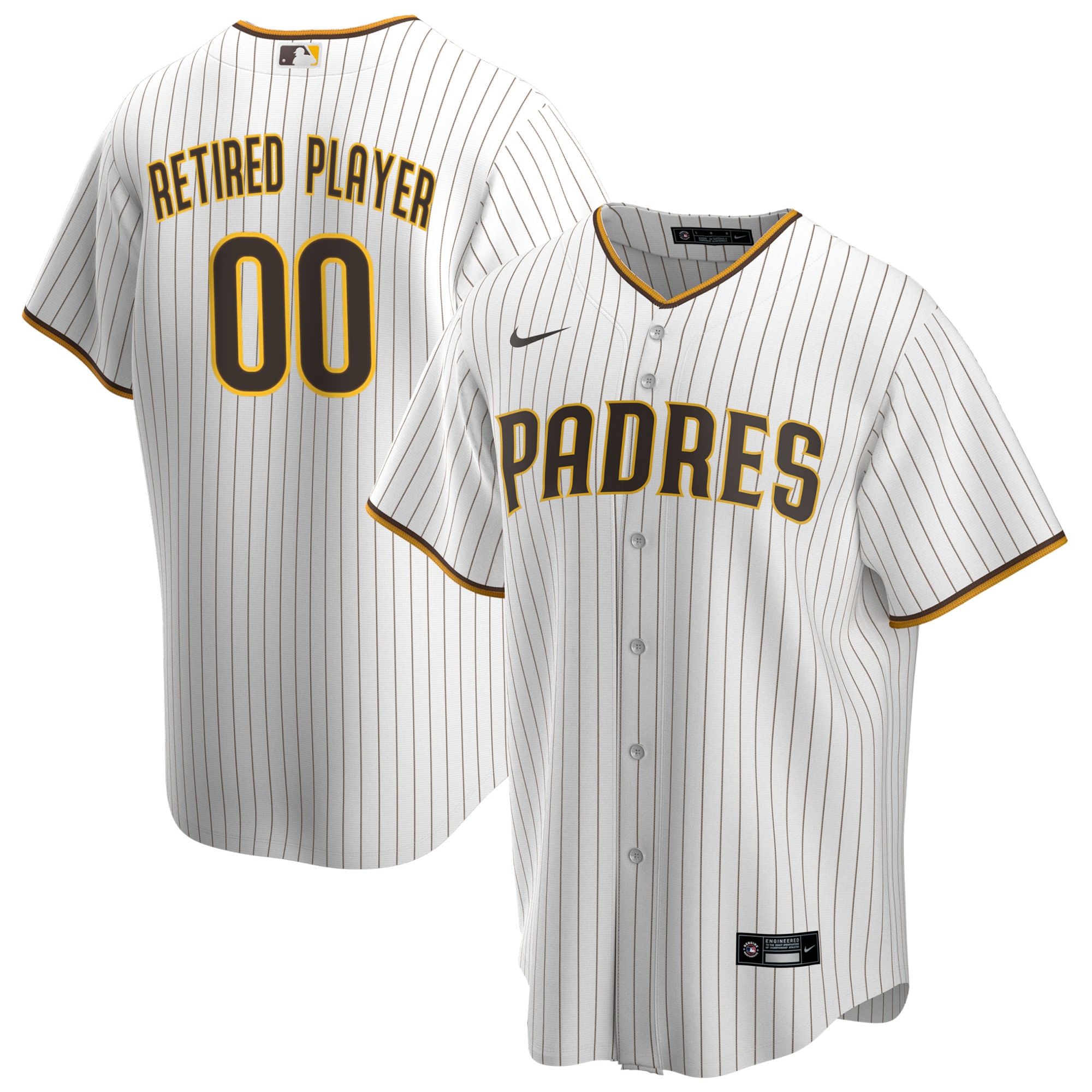 San Diego Padres Home Pick-a-player Retired Roster Replica Baseball Jersey – White