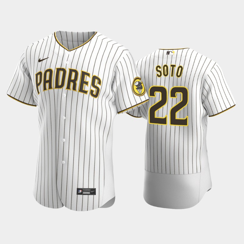 San Diego Padres Juan Soto 22 Home White Baseball Jersey 