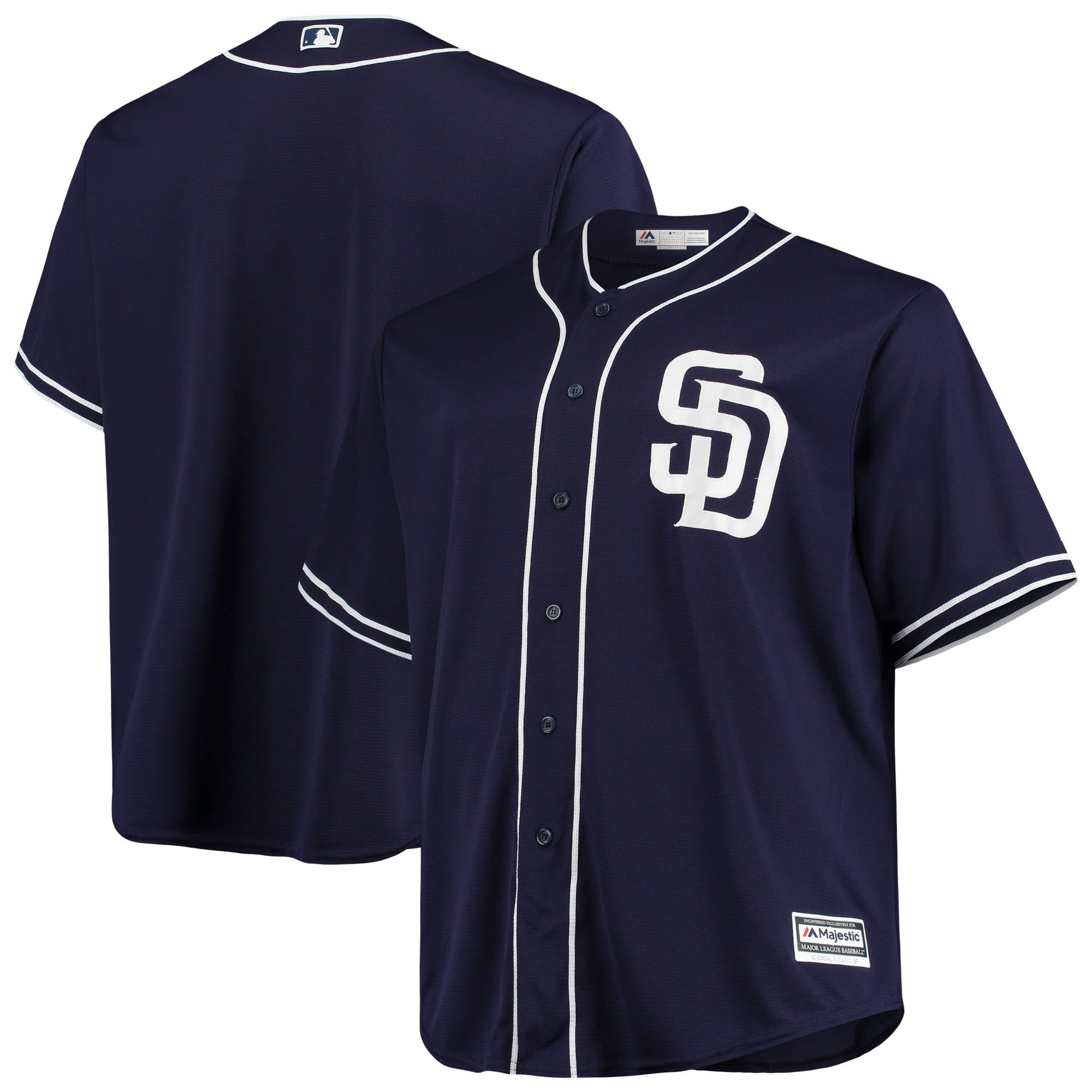 San Diego Padres Majestic Alternate Official Cool Base Baseball Jersey - Navy