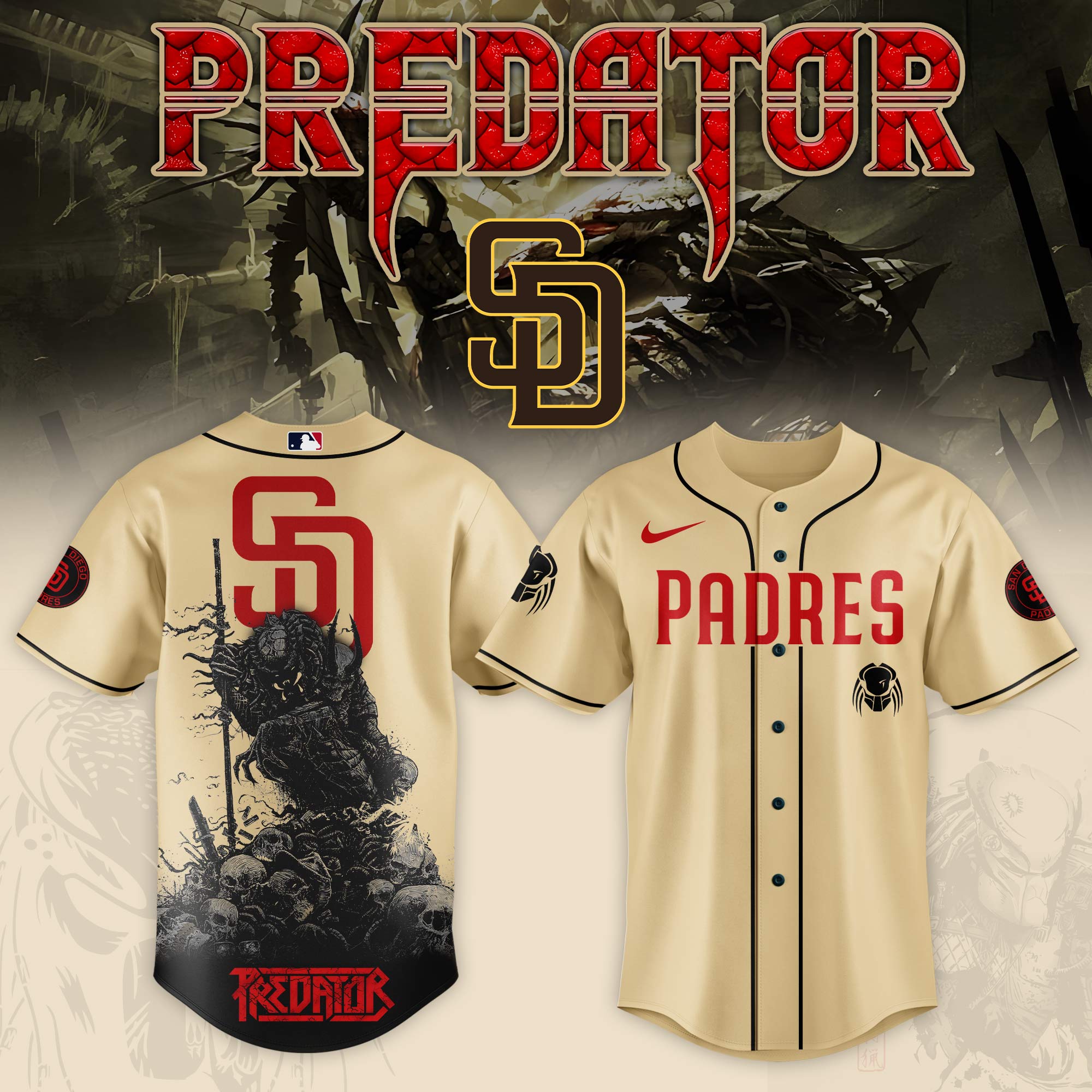 San Diego Padres Mlb X Predator Custom Baseball Jersey