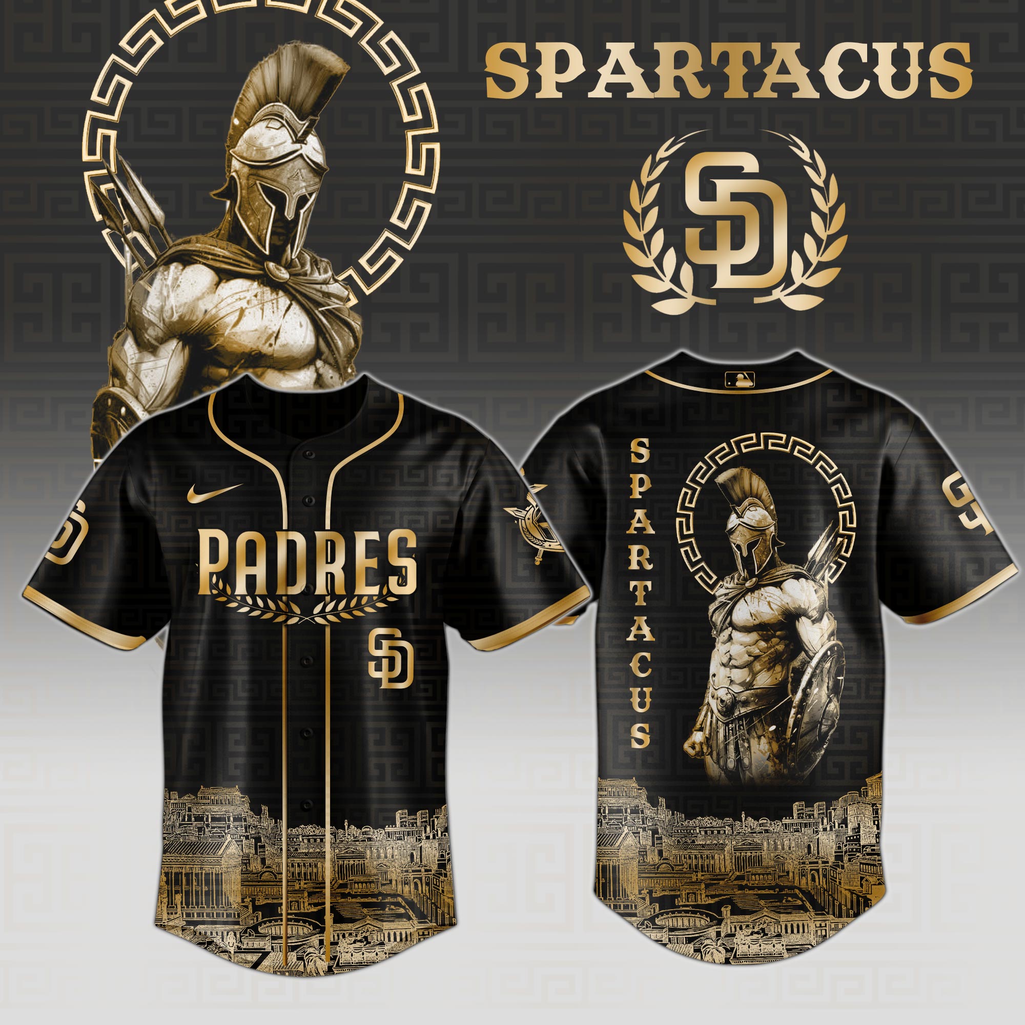 San Diego Padres Mlb X Spartacus Glory Of The Arena Power Of The Game