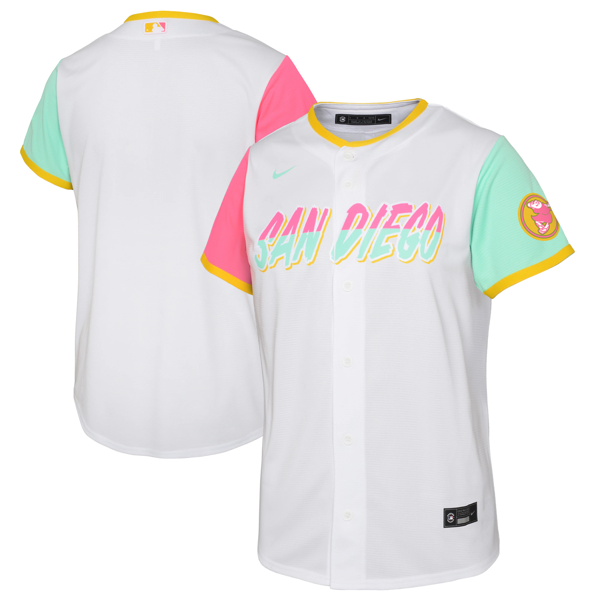 San Diego Padres Preschool 2022 City Connect Replica Team Baseball Jersey - White